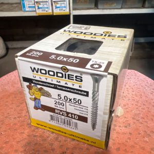 885.210 RVS Vlonder schroeven  Woodies 5 x 50 mm