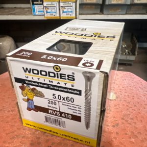 885.220 RVS Vlonder schroeven  Woodies 5 x 60 mm